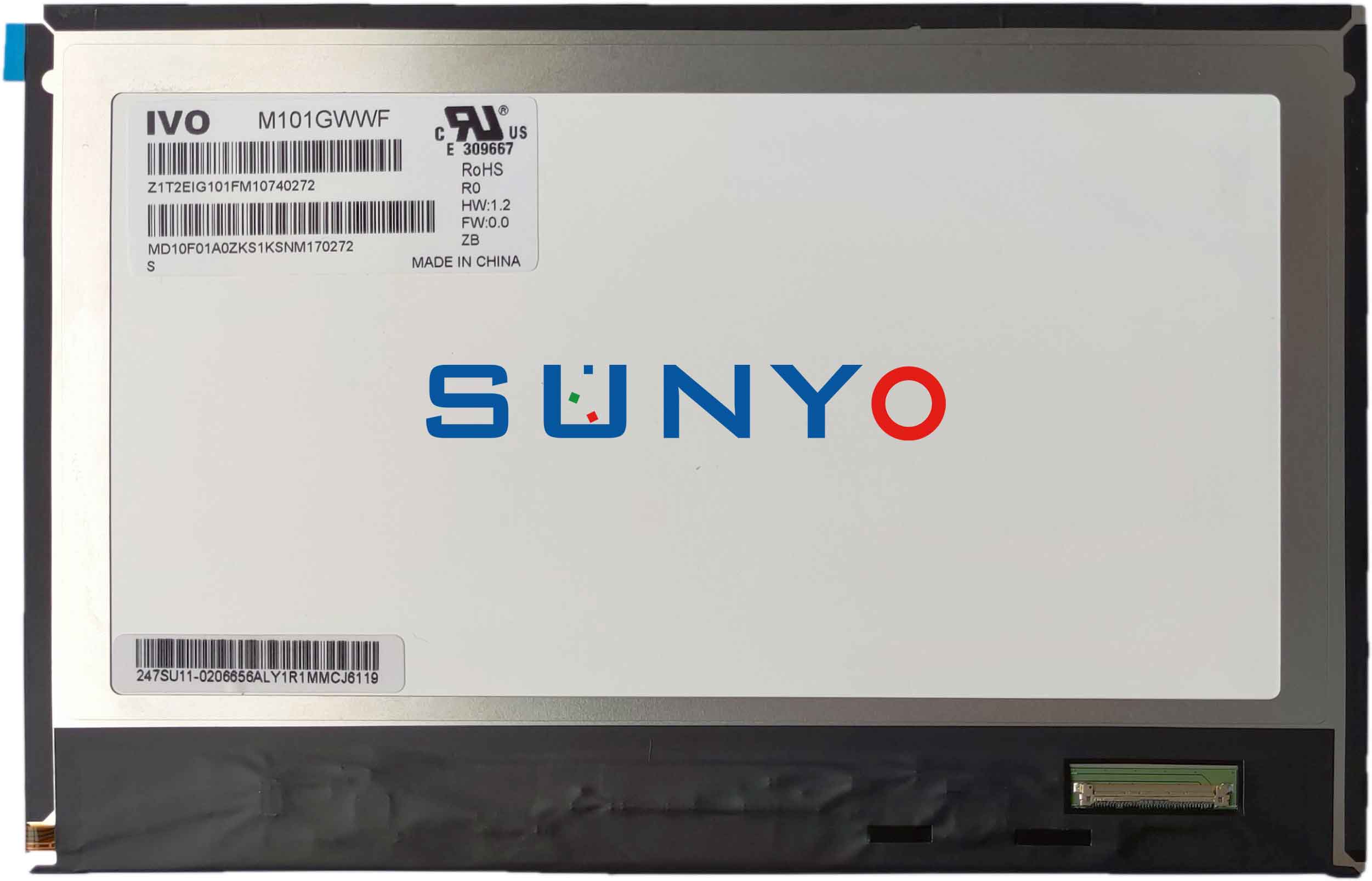M101GWWF R0 10.1 Inch TFT LCD Module | 1280x800 WXGA | IVO