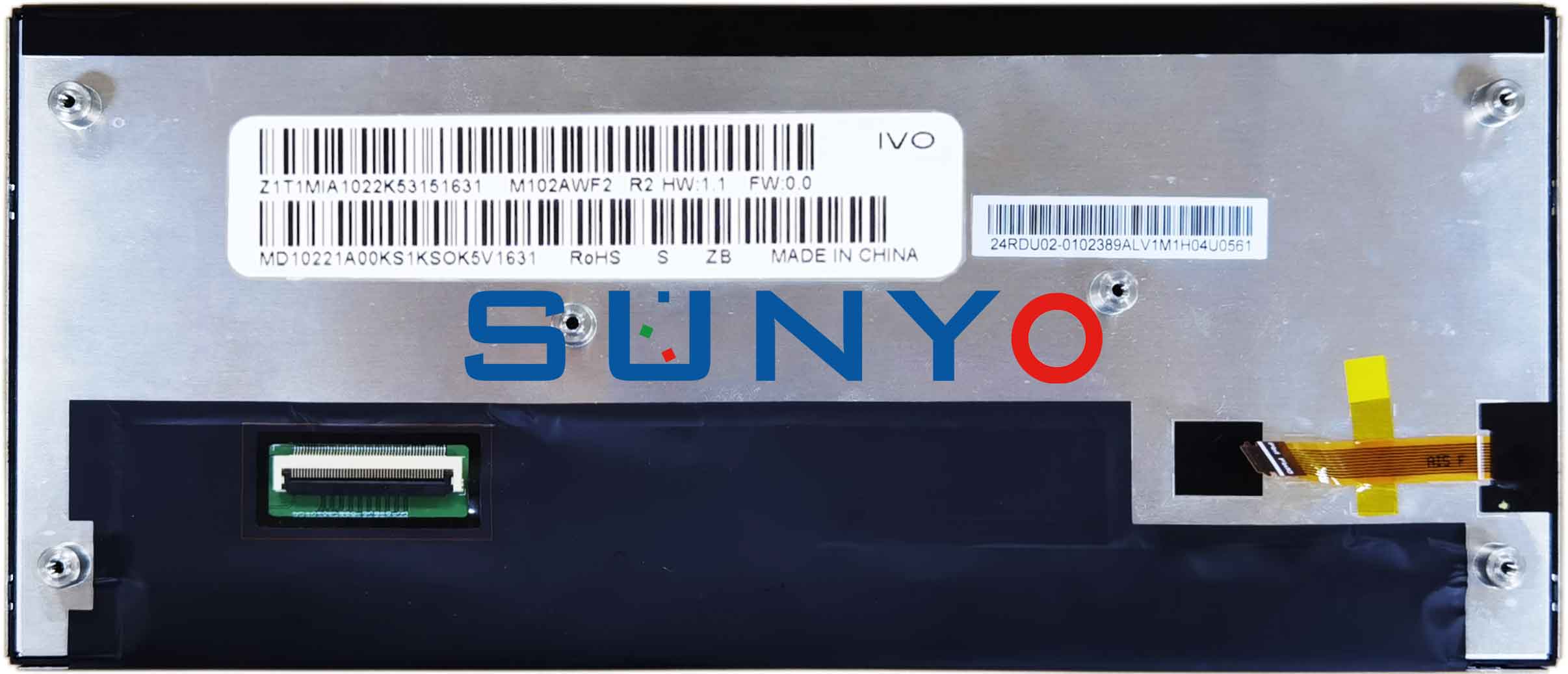 M102AWF2 R1/R2/R3 10.25inch 1920x720 Automotive LCD Module
