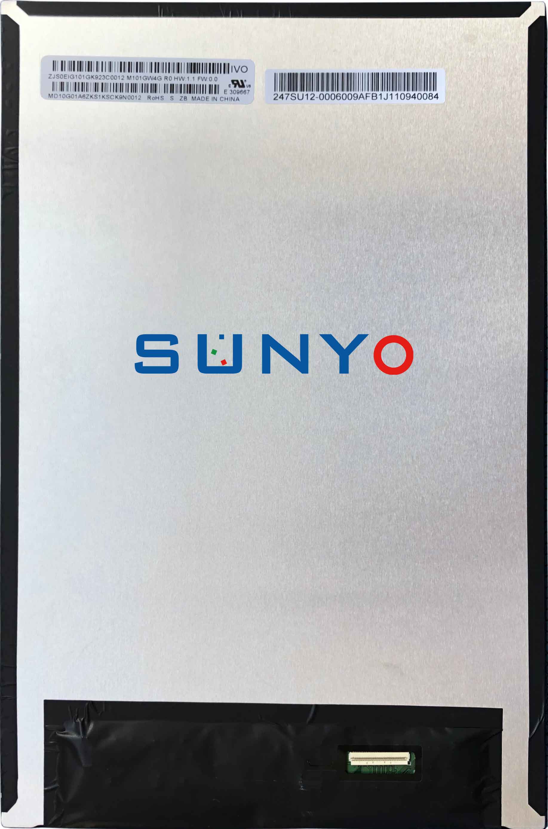 M101GW4G R0 10.1inch 1200x1920 Industrial LCD Module