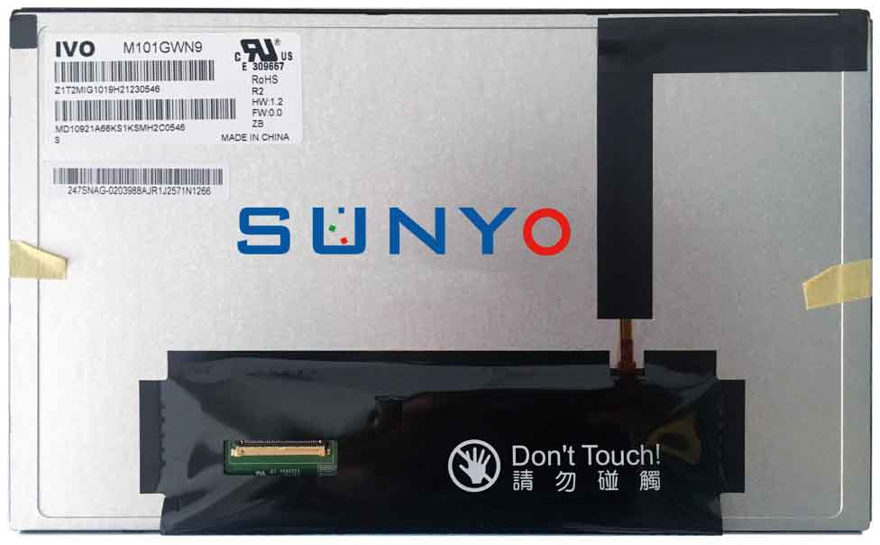 M101GWN9 R2 10.1inch 1024x600 Industrial LCD Module