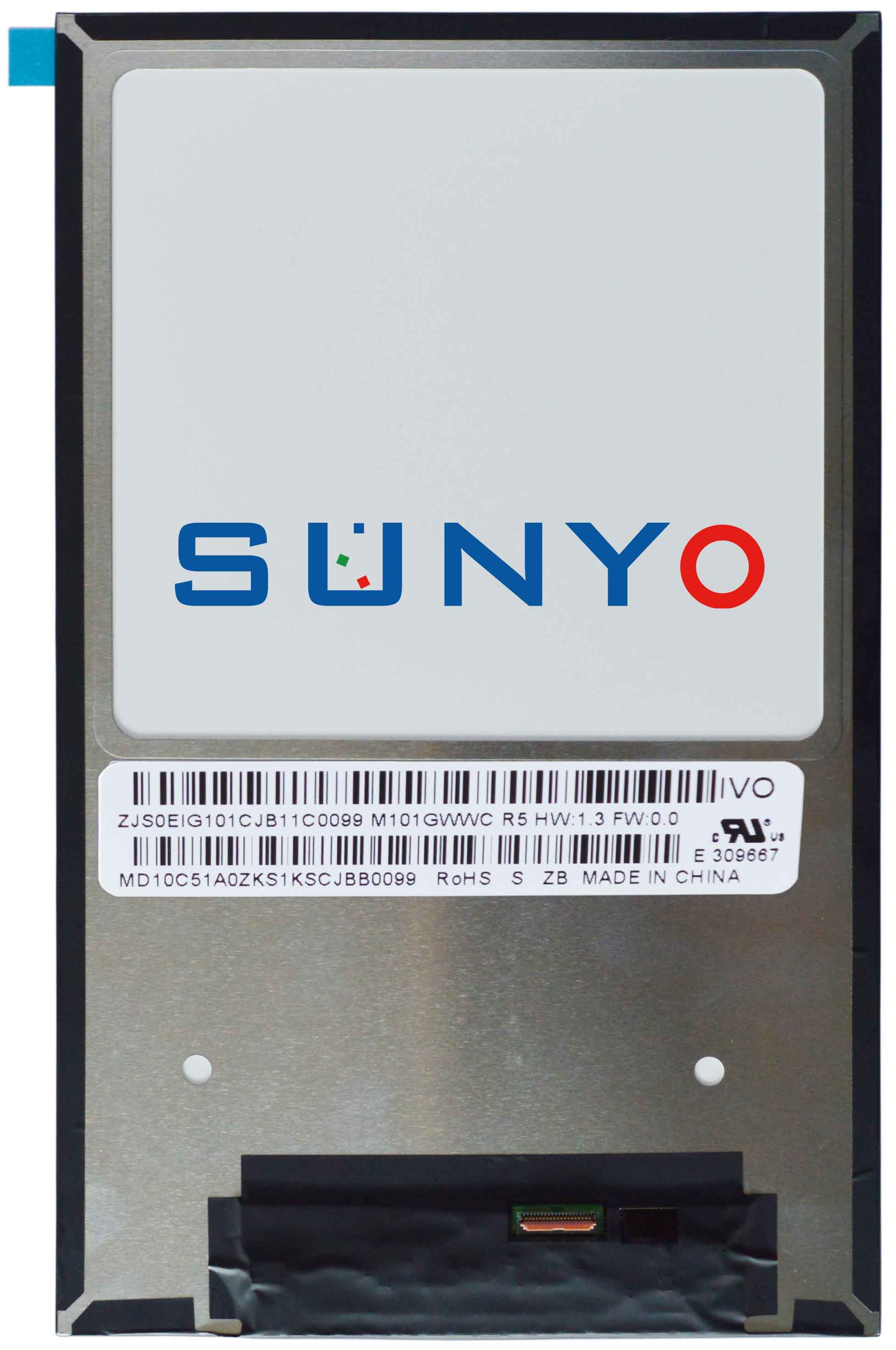 M101GWWC R5 10.1inch 800x1280 Industrial LCD Module