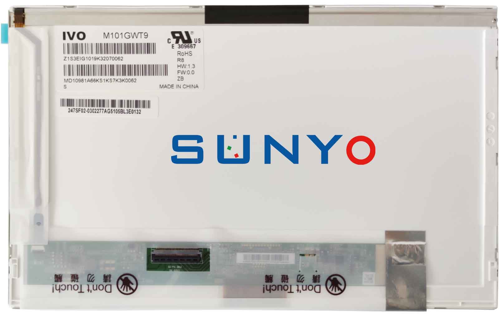 M101GWT9 R8 10.1inch 1024x600 Industrial LCD Module